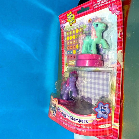 MY LITTLE PONY NWT VTG 2005 PONY FIGURE STAMPERS, INK, STICKERS & NOTECARDS - Picture 11 of 16